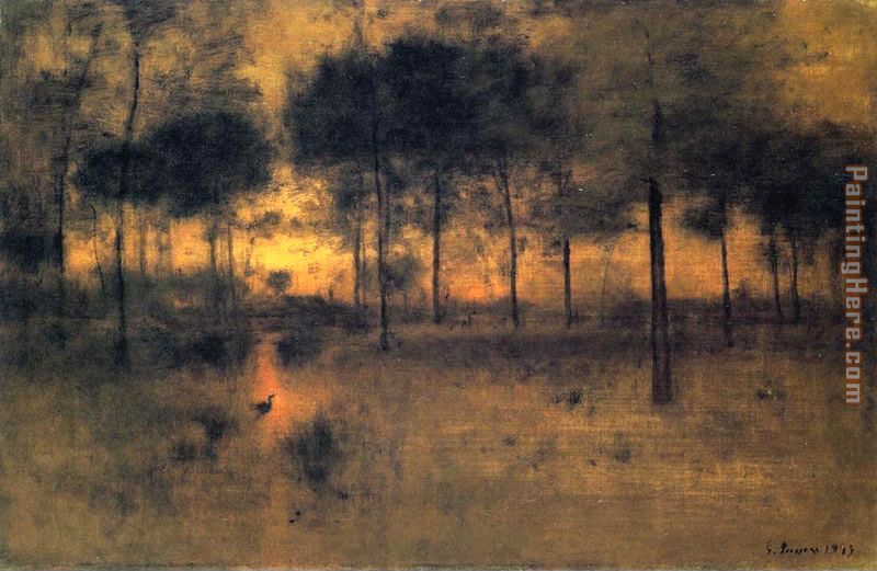 George Inness The Home of the Heron